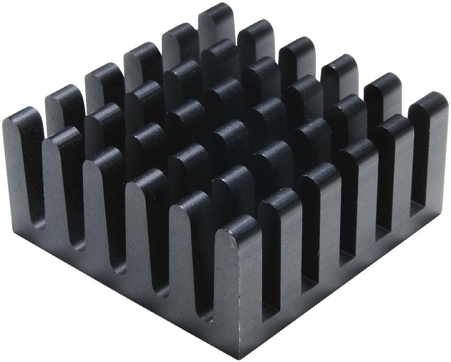 Prozessor, quergesägt, cross-cut Finger - and U-shaped Thermal resistance: 17 K/W ttachables with solderpins with solderpin standard length h 2028 Profiles Thermal resistance: 16 K/W Retaining