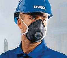 uvex silv-air p FFP 1 und FFP 2 Formmasken Umlaufend weiche Materialkanten für angenehmen Tragekomfort.