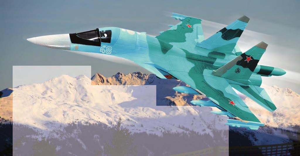 Dieser Jet aus EPO-Schaum überzeugt durch seine Größe und die vielen angeformten und lackierten Details. Er ist für Piloten mit mittlerer Erfahrung vorgesehen.