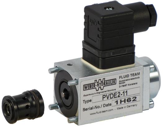 PVDE_- direkt gesteuert, elektrisch betätigt max. Betriebsdruck 350 bar max.