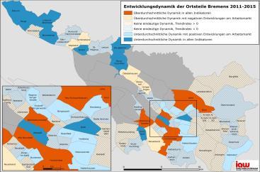 Wanderungsüberschüssen Auf Ortsteilebene zeigen sich in Bremen deutliche Unterschiede 15 größten deutsche Städte im Vergleich