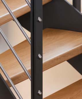 Modern 03 Geländer im Stil der Moderne Die Kombination aus Holz und Stahl verleiht Treppen einen modernen Charakter und