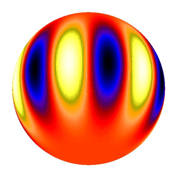 wegen Beiträge durch Licht der verschiedenen Oberflächenteile Unten Oberflächentemperatur Gelb = heiss, Blau