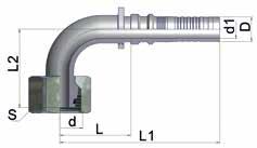 Interlock-Hydraulik-Höchstdruckschläuche und -Armaturen Dichtkegelnippel 45, DKOS45, Interlock metrisches Gewinde mit O-Ring, schwere Reihe geeignet für 4SH- und R15-Spiralschläuche mit