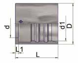 Hydraulik-Mittel- und Hochdruckschläuche und -Armaturen - Hochdruckarmaturen Stahl Fassung, PFV2 2TE, 3TE geeignet für Schläuche mit 1 und 2 Textileinlagen Verpressung ungeschält Bezeichnung DN D d