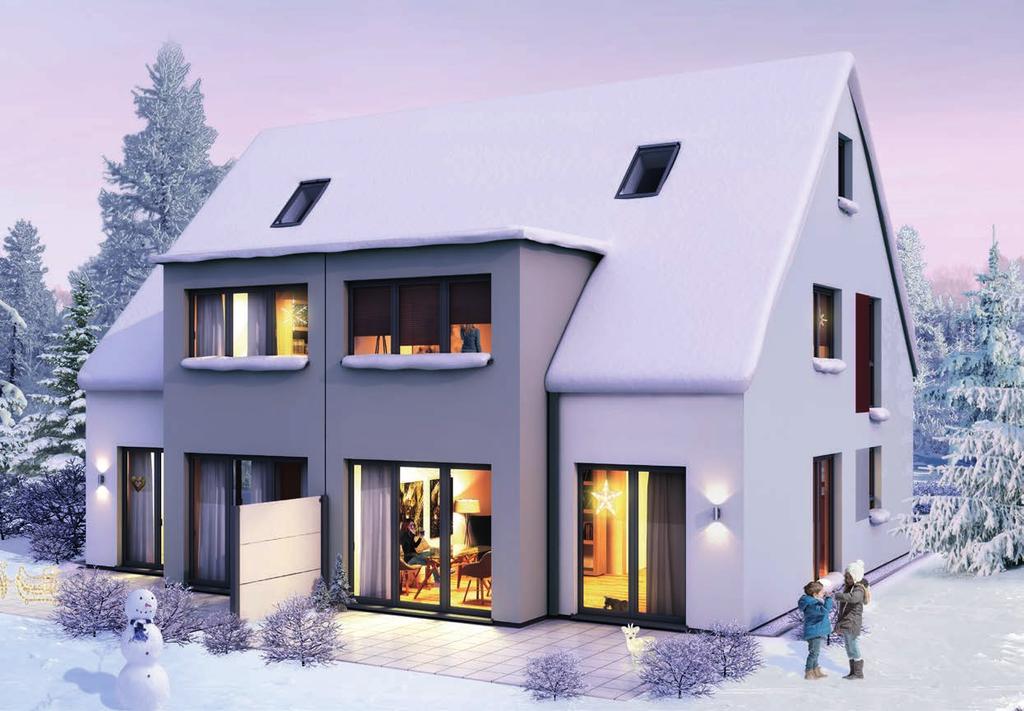 Neue Doppelhäuser in Oberfürberg Vom Fürther Stadtwald umrahmt entstehen im Dohlenweg vier Doppelhaushälften.