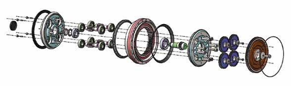 MELIOR MOTION Aufbau MELIOR MOTION Getriebe sind als Planetengetriebe mit einer integrierten Stirnradstufe aufgebaut.