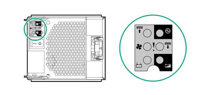 Hardwarewartung für das DC Storage System ACHTUNG: Die Verwendung von Wechselstrom (AC) für eine Komponente für das Gleichstrommodell (DC) des