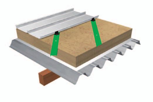 Produkte und Anwendungen Dachaufbau Kalzip ProDach auf Binder-Dachkonstruktion