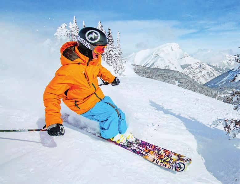 BANFF UND LAKE LOUISE Skifahren im Nationalpark vor traumhafter Bergkulisse LAKE LOUISE Etwa 50 Kilometer nordwestlich von Banff liegt