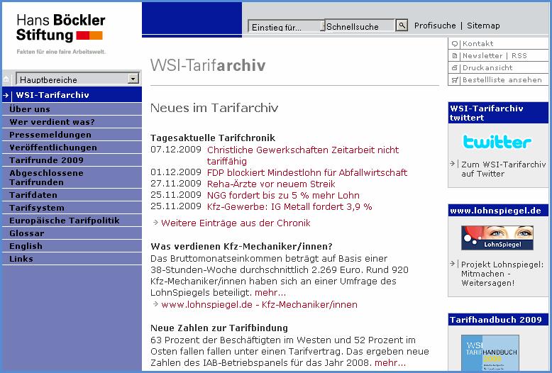 www.tarifvertrag.de www.lohnspiegel.