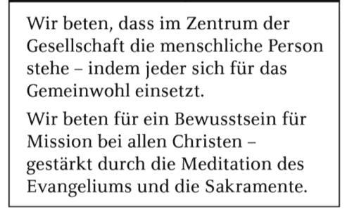 Freitag, 2. September 2016; Herz-Jesu-Freitag; Koll. f. d. Priesterausbildung (MK) 18.30 Uhr Heilige Messe m. eucharistischer Anbetung f. +Walter Kraushaar, Erika Stark f. leb. u. verst. d. Fam.