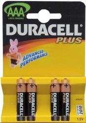 DUracell Duracell Batterie Plus im Blister 1411 Duracell Plus MN2400 B4 1,5V 1400mAh Micro/LR03 0.03 10,5x44,5 Alkaline Auf Anfrage 1412 Duracell Plus MN1500 B4 1,5V 3250mAh Mignon/LR06 0.