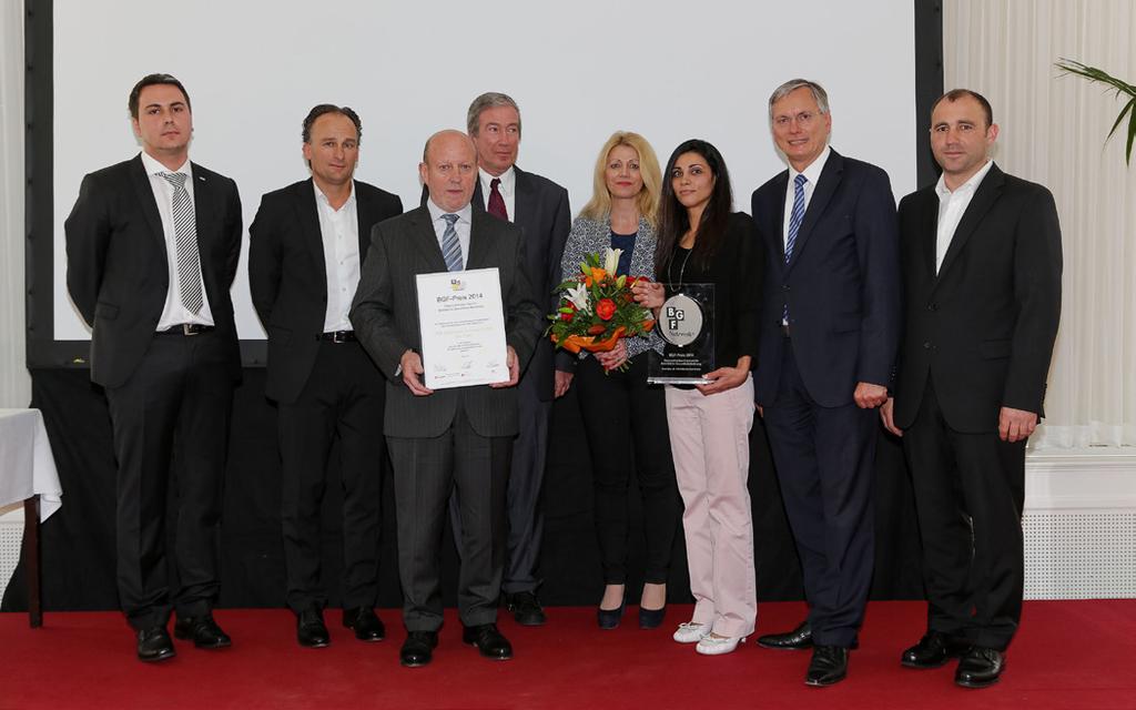Durch Alexander Heider (Leiter der Abteilung Sicherheit, Gesundheit und Arbeit der Arbeiterkammer Wien) wurde der Preis der Bundesarbeitskammer vergeben.
