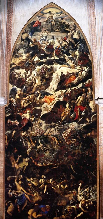 1 Jacopo Tintoretto, Das Jüngste Gericht, ca. 1556-1561, Öl auf Leinwand, 14,5 x 5,9 m. Madonna dell'orto, Venedig (nach Roland Krischel, Jacopo Robusti, genannt Tintoretto. 1519-1594, Köln 2000, Abb.