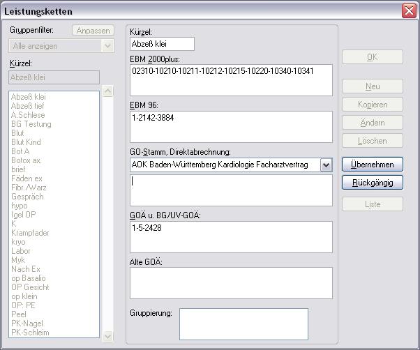 8 Leistungserfassung Die Leistungserfassung haben wir in ALBIS für Sie so implementiert, dass sie analog der Leistungserfassung bei der KV-Abrechnung funktioniert.