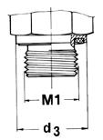 Cierre hermético elastomérico mediante junta blanda s BSP thread (parallel) ISO 228-1 Studs: ISO 1179-2 profile sealing ring form E* Rosca Whitworth para tubos (cilíndrica) ISO 228-1 Vástagos
