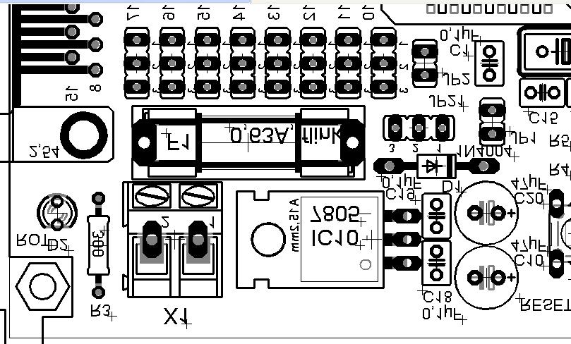 Schraubklemme X1 Jumper JP1 Betriebsart 1, Spannungsversorgung über die Schraubklemme X1: Das Board wird über die 2-polige Schraubklemme X1 mit Spannung versorgt. Masse (0V) wird an X1.