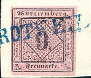 17ya 6 50,- 4684 ROTTENBURG, blauer L2 zweimal klar auf frischem Luxusbrief 3 Kr.