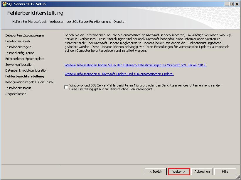 SQL Server-Administratorkonto (z. B. SPUser).