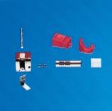 : 8450 Contents: 2 SD-SNAP-IN LATCHES, red 2 SD-SNAP-IN LATCHES, blue 1 paralleling mandrel 1 reamer 1 duplicating aid, red 1 duplicating aid, blue 4 ceramic pins 14 Einzelteile:
