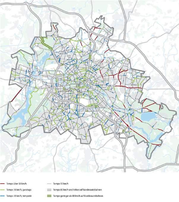 Tempo 30 auf Hauptverkehrsstraßen Hauptnetz (1.