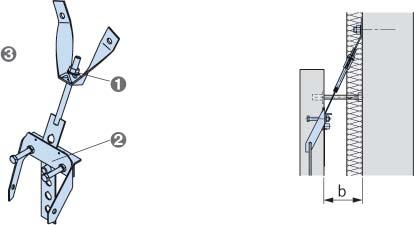 FASSADENPLATTENANKER FPA- 0 HALFEN Fassadenplattenanker mit weipunktaufhängung typengeprüft α α FPA--M: (Montageteil) Lochband mit Mutter, U-Scheibe, Verriegelungsbolzen und weipunktaufhängung α