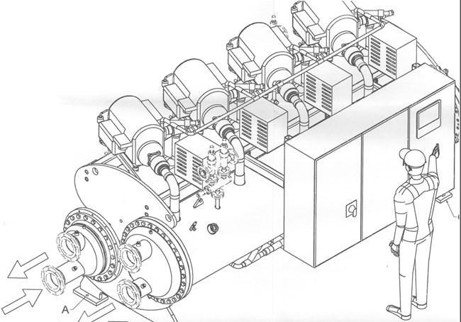 Turbocor-Verdichter Antrieb der Absorptionsmaschine über 1,5 MW-