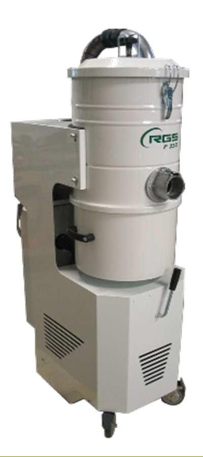 RGS PREISLISTE_11_2011 5.1_DE.xlsx 50/69. Industriesauger Drehstrom "Food & Pharma" F340 Der neue F340 ist entwickelt für die höchsten Anforderungen im Bereich Chemie-, Pharma- und Nahrungsindustrie.