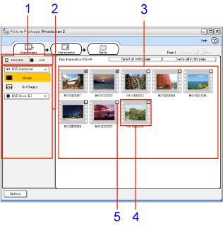 Optionen und Funktionen des Hauptmenüfensters Die im Hauptmenüfenster verfügbaren Optionen und Funktionen werden nachfolgend dargestellt.