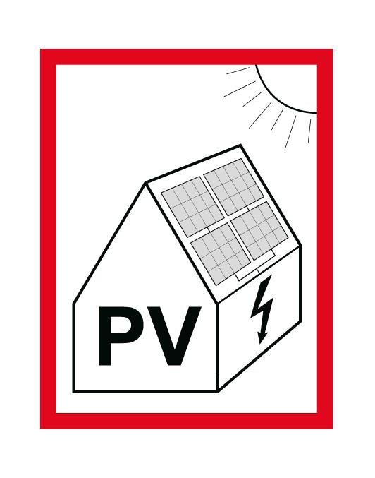 Anlage: Photovoltaikanlage Hinweisschild Infoblatt für Photovoltaikanlagen und Lithium-Solarspeicher siehe Anhang.