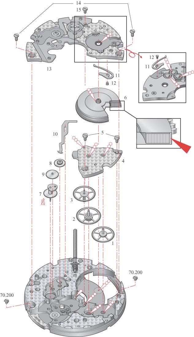 Liste des fournitures par ordre d assemblage Bestandteilliste in Montagereihenfolge Parts listed in order of assembly 1 = 30.012 9 = 35.033 2 = 30.014 10 = 56.070 3 = 30.025 11 = 65.040 4 = 10.