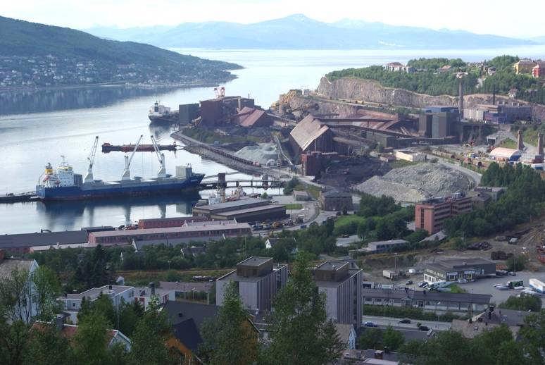Narvik-Hafen, Kiruna-Erz aus