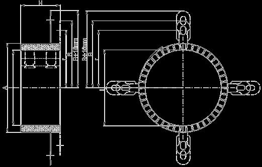 Konstruktionszeichnung Bautiefe Durchmesser Durchmesser max. Radius Befestiguns- Art. Nr.