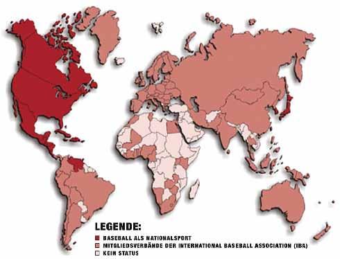 Was ist Baseball? - Daten und Fakten - weltweit Baseball ist mit 210 Millionen Aktiven in über 100 Ländern die drittgrößte Sportart der Welt und olympische Disziplin.