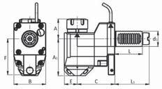 abgewinkelt 90, zurückgesetzt Stepped coupling angular 90, offset 1 1 F E Übersetzung / Ratio Max.