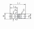 IN 69872, without bore SK G d1 d2 d3 1 2 nzugsbolzen / Pull studs 30 M 12 13 9 13 44 24 13-9884-30-44 40 M 16 19 14 17 54 26 13-9884-40-54 50 M 24 28 21 25 74 36