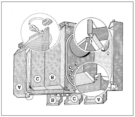 Montāža 5. Degļa kabeļa pagarinājums (ietilpst katla apšuvuma piegādes komplektācijā) ir nepieciešams 2. pakāpes degļa kabelim (ietilpst regulēšanas iekārtas piegādes komplektācijā).
