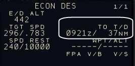 le CDU DES du PMDG B737 NGX.