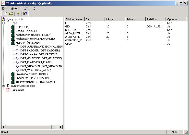 Autocad Map Datenhaltung