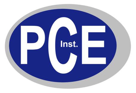 PCE Deutschland GmbH Im Langel 4 D-59872 Meschede Deutschland Tel: 01805 976