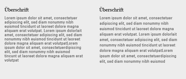 Typografie Praxis Klassische Fehler 4.