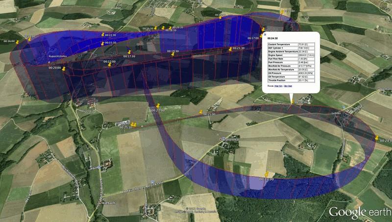 Flugmeßdatenvisualisierung Bedienungsfreundliche Software zur Visualisierung aufgezeichneter Flugmeßdaten Einfache Erzeugung