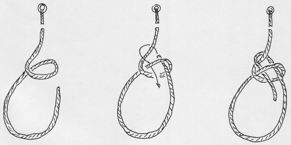 Die Rettungsschlinge (Palstek) Die Rettungsschlinge ist eine der bekanntesten Knoten. Sie hält fest und sicher, d.h. die Schlinge zieht sich um den Körper nicht zusammen.