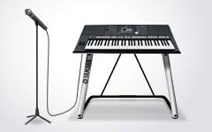 Mikrofon Eingang / Vocal Harmony2 Schließen Sie ein Mikrofon an und singen Sie zu Ihrem Keyboardspiel, Song, oder Audio Playback.