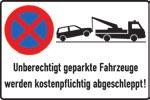 PARKPLATZKENNZEICHNUNG / BETRIEBSBEDARF 6 Parkverbotsschild Unberechtigt Parkplatzschild Behindertenparkplatz Ausführung