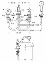 Lighthouse Lavabo 221 223 Baignoire 224 Douche 229 de douche 232 234 Empfohlenes Zubehör Recommended equipment Accessoire recommandé Schlauchkasten technische Details siehe Seite 292 Hose box