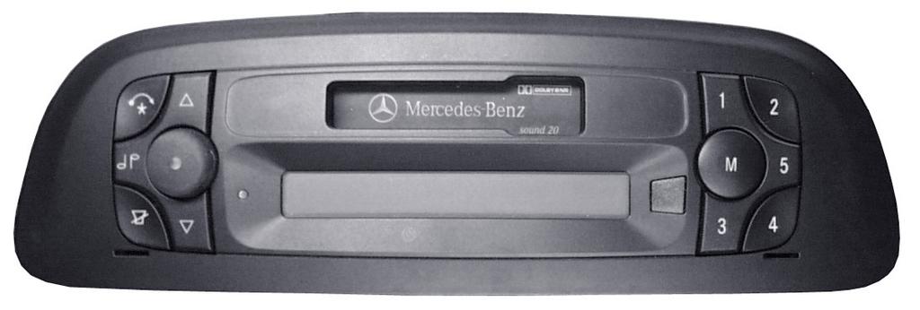 Mercedes Benz Transporter-Sprinter Testprogramm Gerät ausschalten. Gerät wieder einschalten, für ca. 4 Sekunden A erscheint der Schriftzug SOUND 20.