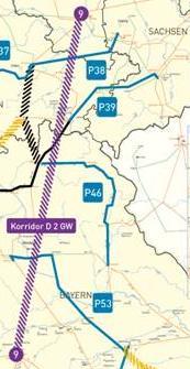 Anforderungen an das Übertragungsnetz (15) NEP Strom 2012: Netzneubau (Gleichstrom) (1) Korridor D Bad Lauchstädt (Sachsen-Anhalt) Meitingen