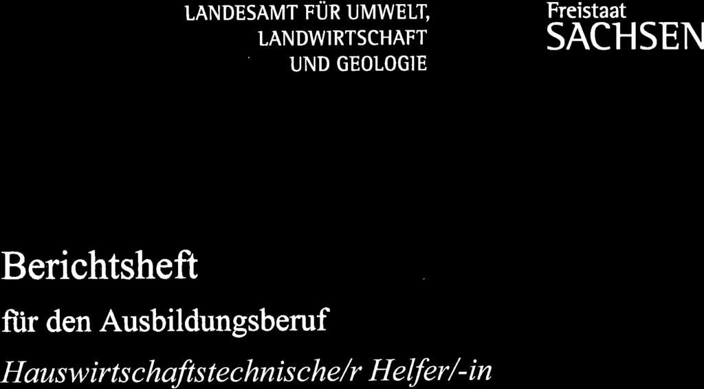 LANDESAMT FÜR UMWELT LANDWIRTSCHAFT UND GEOLOGIE Freistaat SACHSEN Berichtsheft